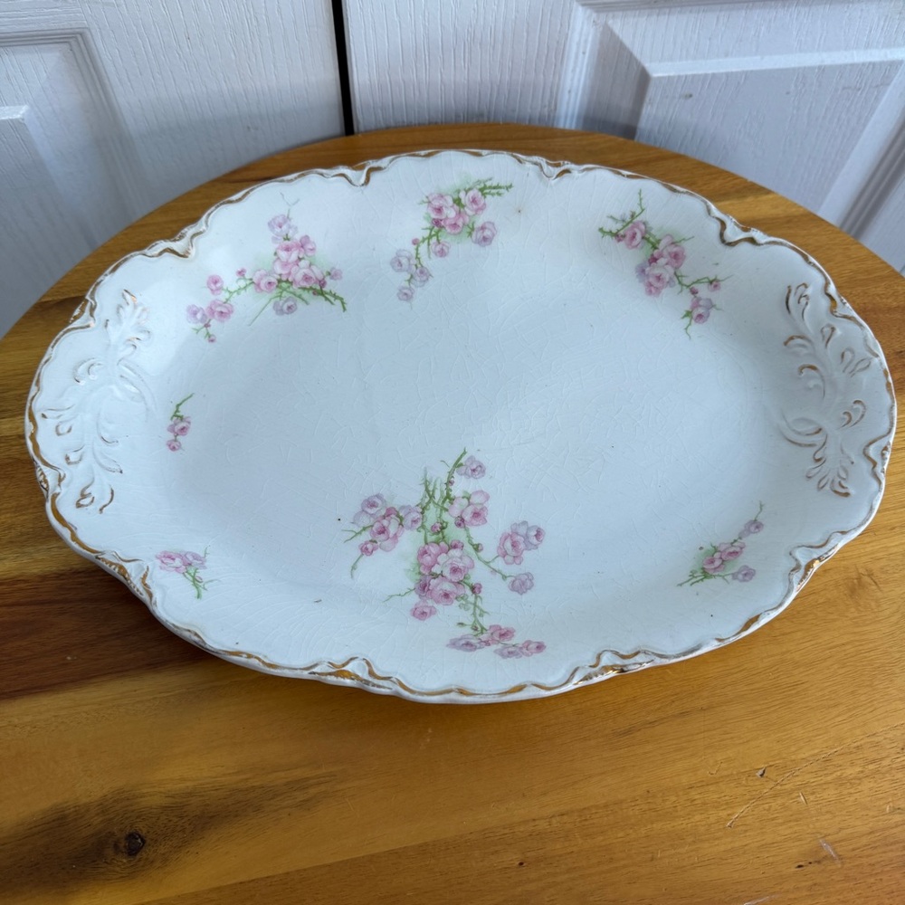 J‎ & G Meakin floral platter
